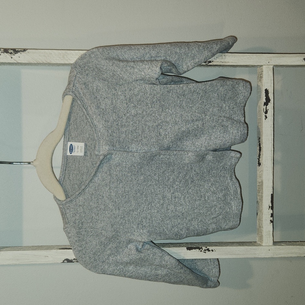 Old Navy Button Front Grey Cardigan 12-18 Months